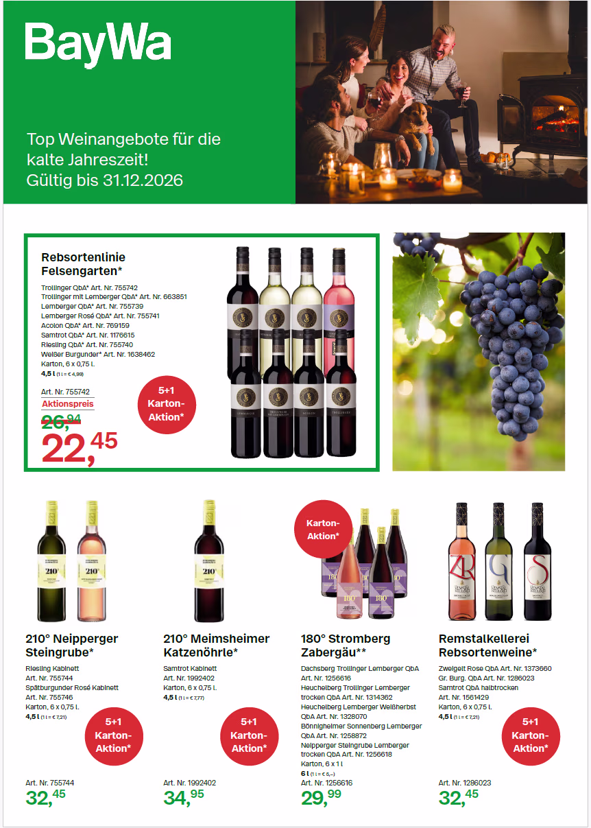 Regionale Wein-Angebote Württemberg