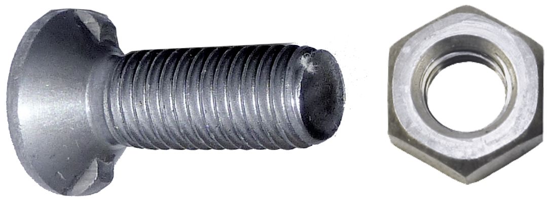 Industriehof Scharschraube M 16 x 60 mm - 8.8, 2 Nasen, DIN 11014, 1660148