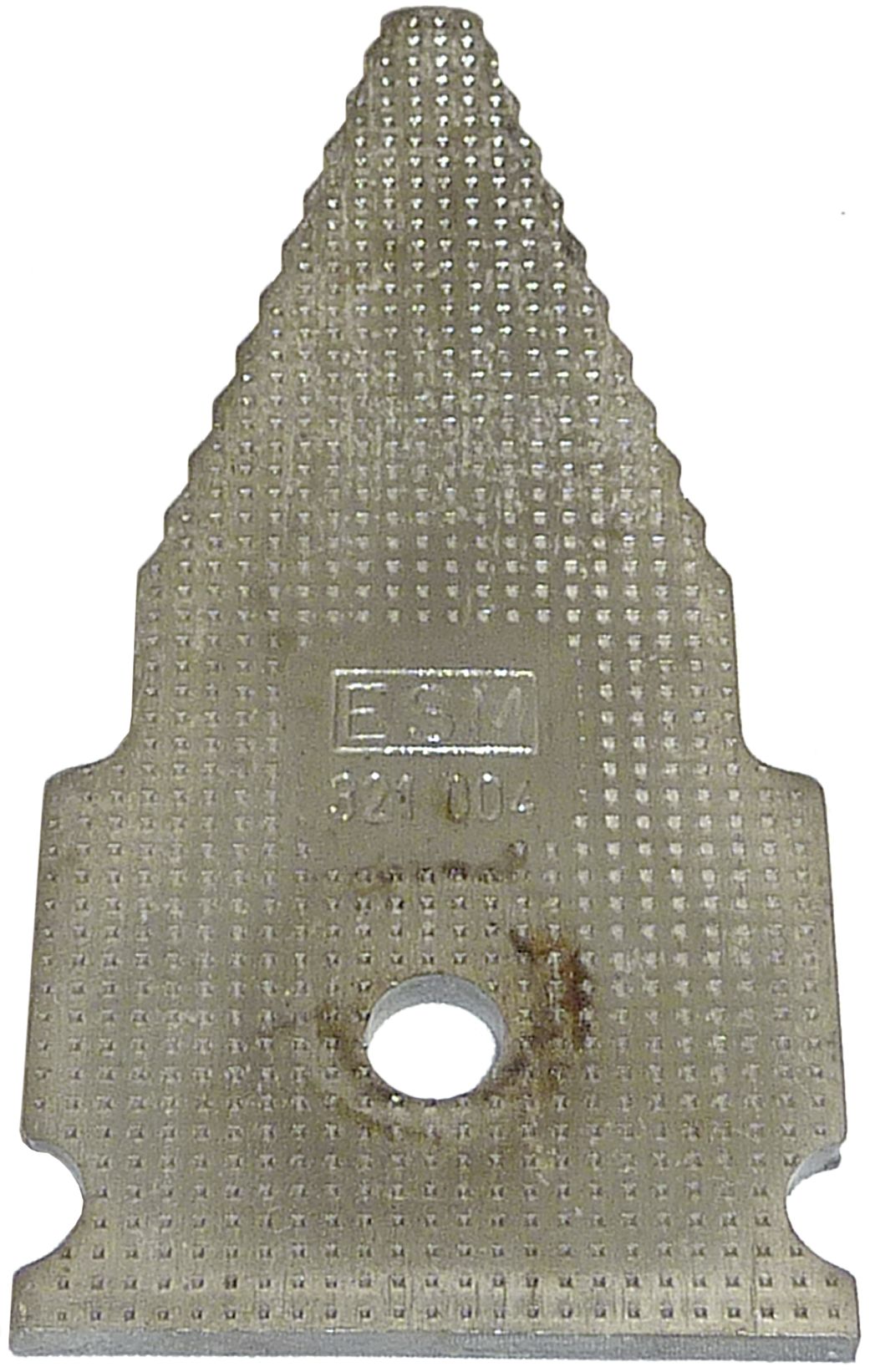 ESM Messerklinge 106 x 50,8 x 4 mm, neue Ausführung (Rundloch), für Universal Doppelmesser-Mähbalken Agria, ESM, 321 0041