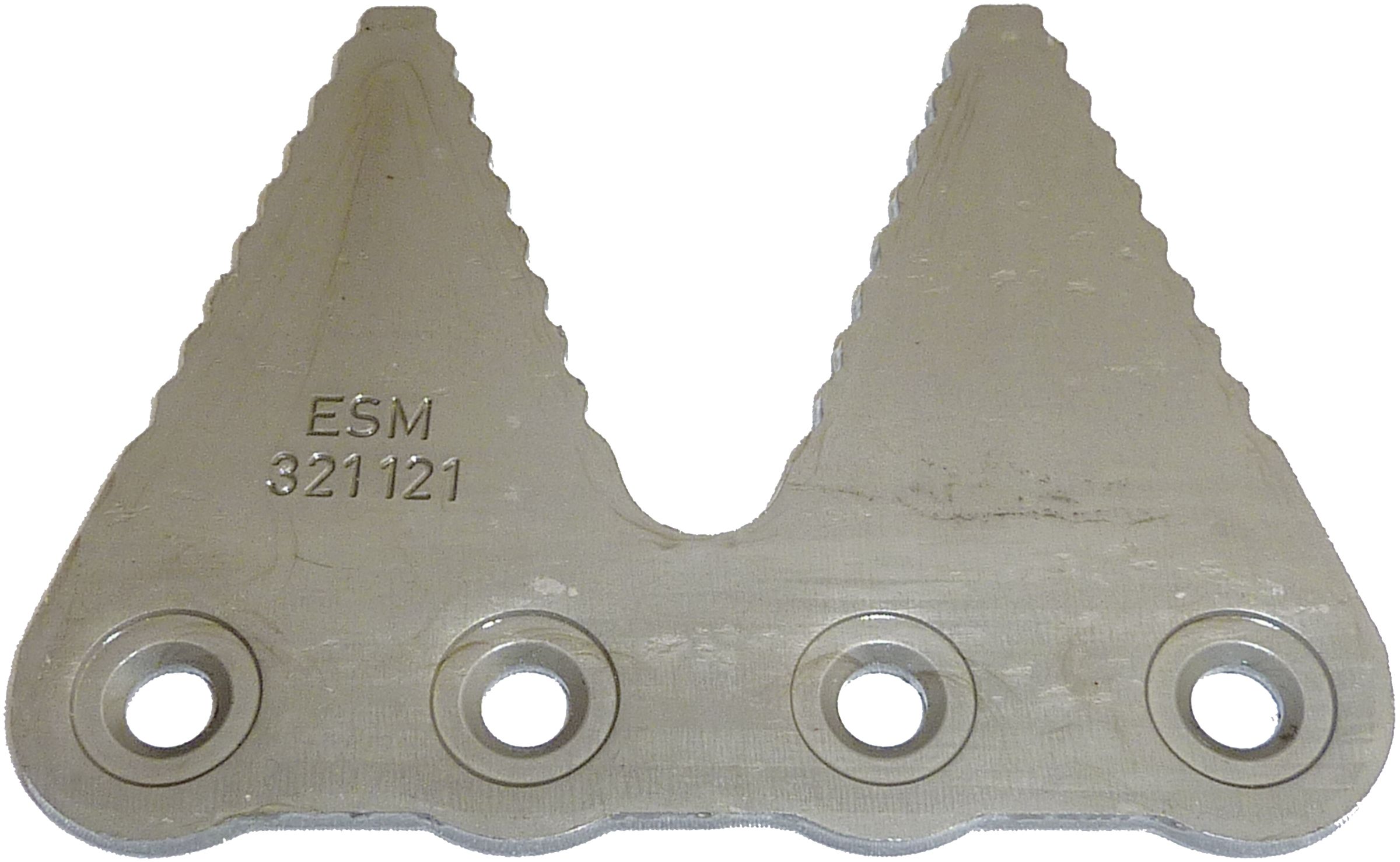 Carbodux Doppelklinge 72 x 98 x 3 mm, für Agria, ESM, Iseki