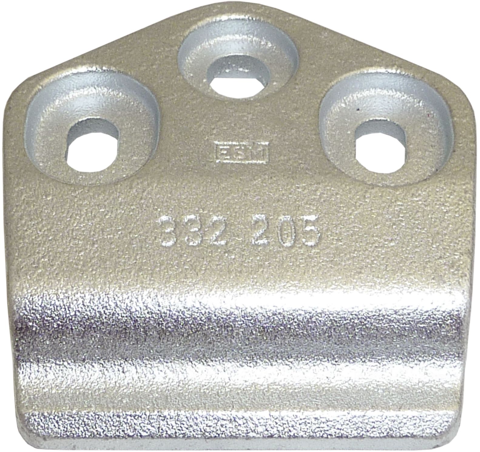 ESM Messerhalter 3 x Bohrung, fünfeckig, abgerundet, gesickte Löcher, für Agria, Busatis, 332 2050