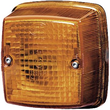 Hella Blinkleuchte quadratisch, hinten links/rechts, 84 x 84 x 51 mm, Befestigung Anbau; 2 St. Schraube M 4, 2BA 003 014-011