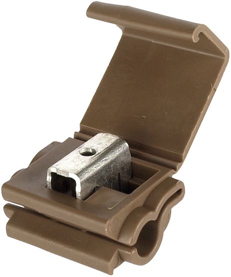 Herth + Buss Abzweigverbinder 4,0 mm² braun, mit Doppelschneidelement, 10 St., 50 252 581