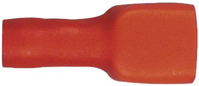 Herth + Buss Flachsteckhülse 6,3 x 0,8 mm, Kabel 0,5 – 1 mm², verzinnt; isoliert, rot, 50 254 210