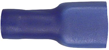 Herth + Buss Flachsteckhülse 6,3 x 0,8 mm, Kabel 1 – 2,5 mm², verzinnt; isoliert, blau, 50 254 211