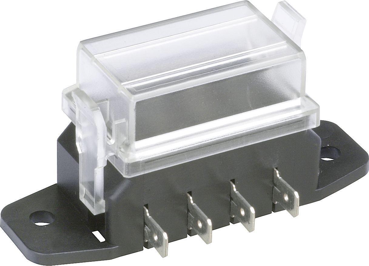 Herth + Buss Sicherungsdose 79 x 37 x 46 mm, 4-polig, Aufbau für Flachstecksicherungen "Standard", 50 300 424