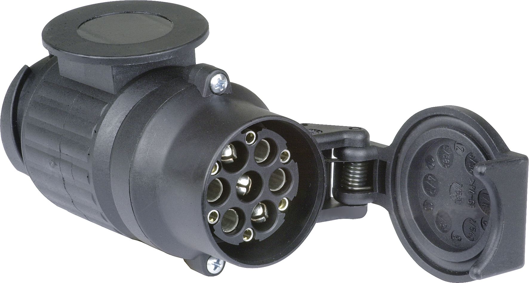 Herth + Buss Anhänger-Adapter 12 V Stecker 13-polig; Steckdose 7-polig; Steckdose 13-polig WeST, Länge 102 mm, 51 305 380