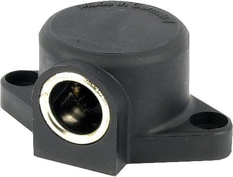 Herth + Buss Steckdose 1-polig, 6 – 12 V 12 A, Schraubanschluss, Kunststoff, 51 306 525