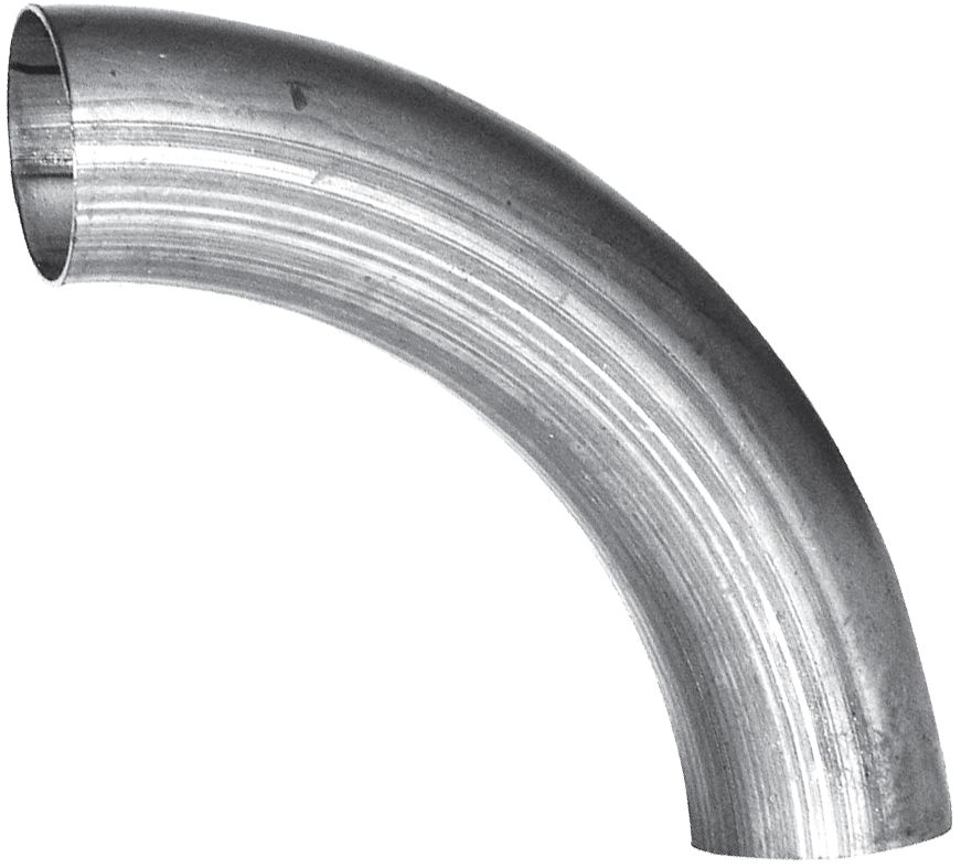 Hücobi Stahlrohrbogen 120 x 2 mm, 90 °, Stahl, schwarz,, langgezogen, 2330 120090