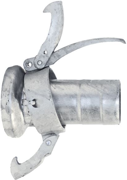 Hücobi M-Teil Perrot, 108, verzinkt, mit gesickter Schlauchtülle, für Ø Schlauch innen 80 mm, 2410 108080