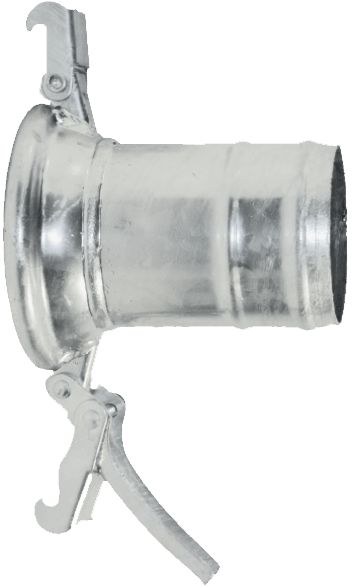 Hücobi MT-Kupplung "Italienisches System", 150, verzinkt, mit Schlauchtülle, für Ø Schlauch innen 150 mm, 8302 150150