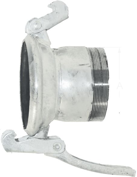 Hücobi MT-Kupplung 120 M-Teil x 2 1/2" AG, mit Aussengewinde, Italienisches System, verzinkt, 8304 120063