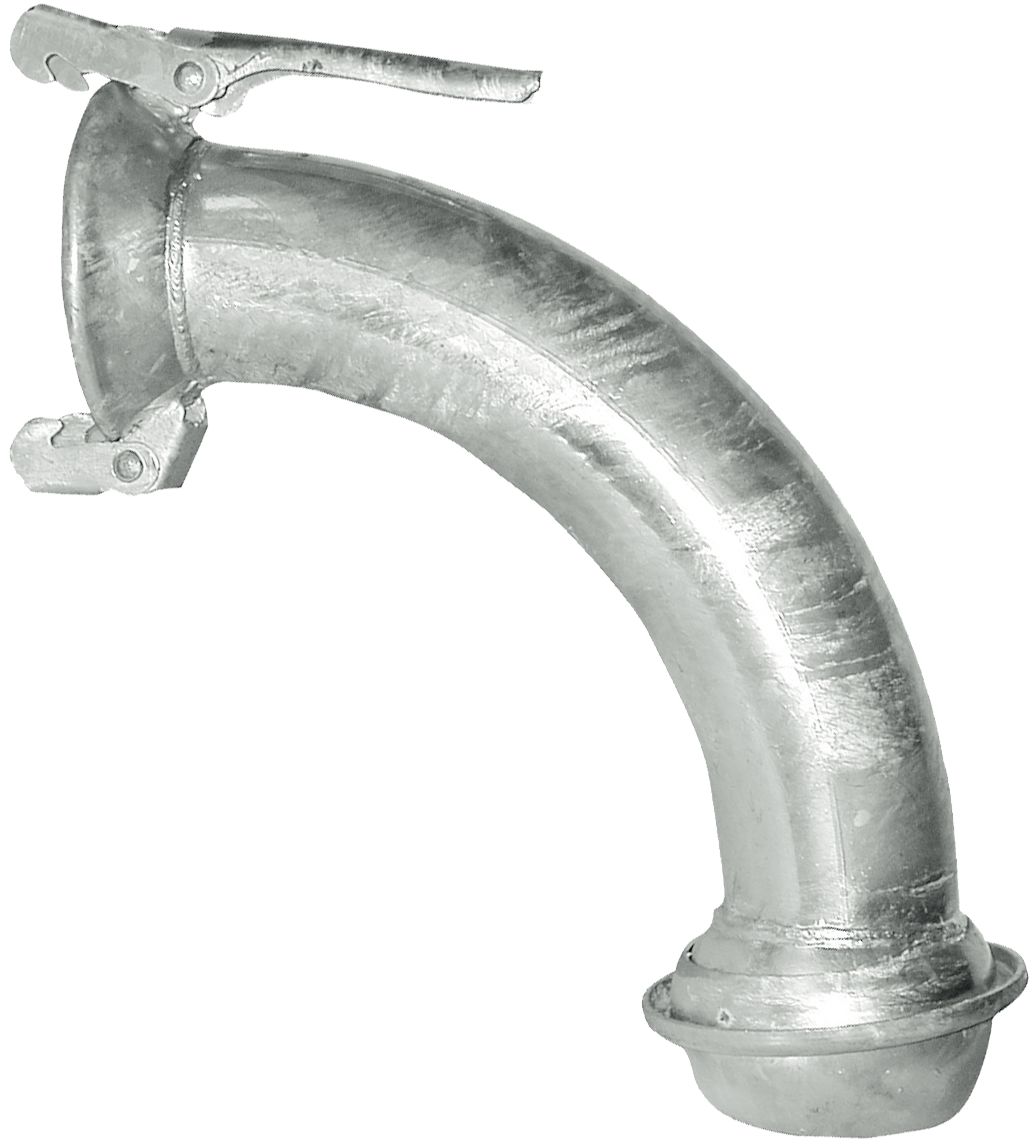 Hücobi Bogen 90 °, 100 M-Teil; 100 V-Teil, Italienisches System, verzinkt, 8309 100000