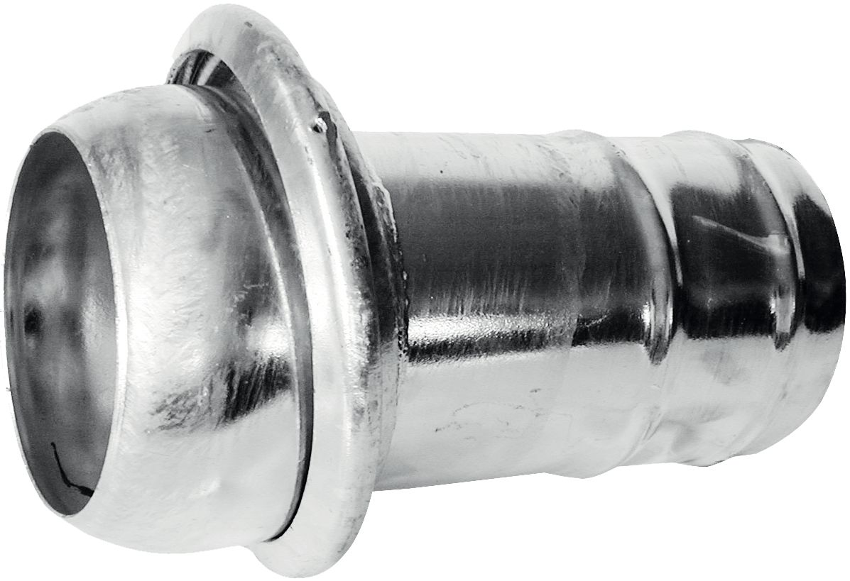 Hücobi M-Kupplung 150 V-Teil mit Schlauchtülle, Bazzoli-Siegperle, verzinkt, 8413 150150