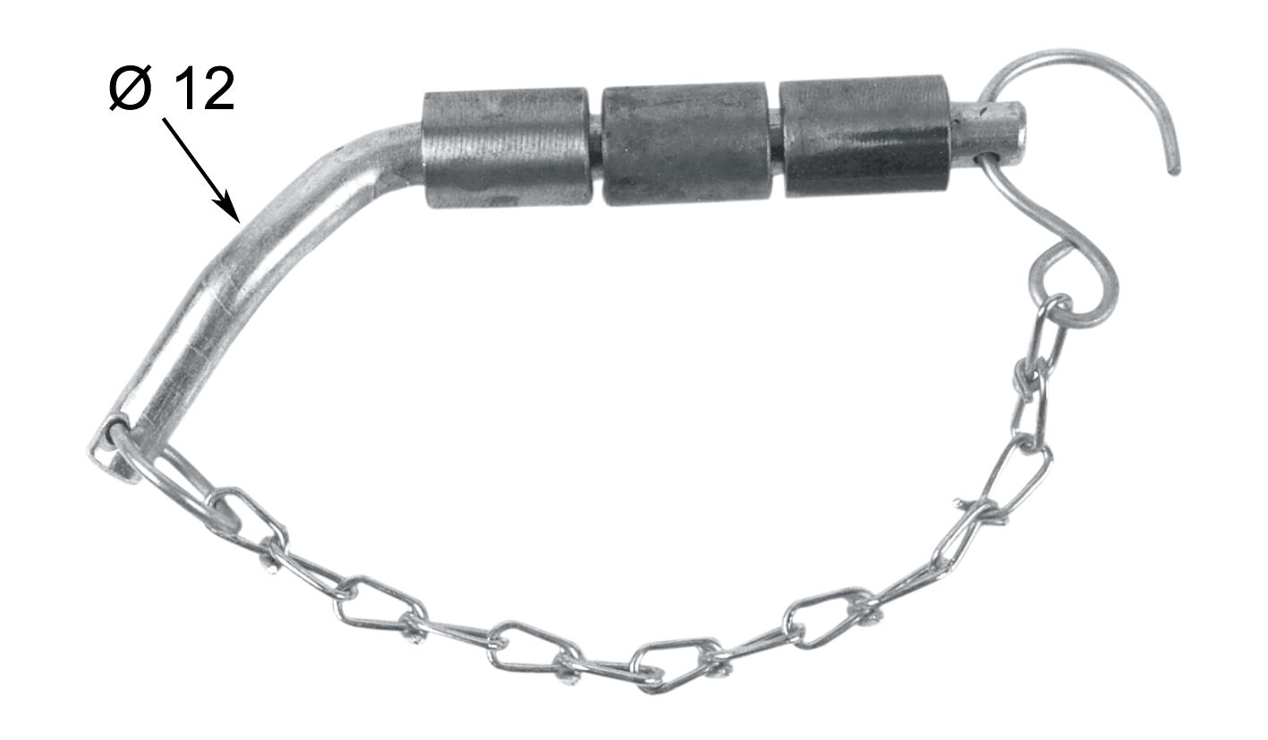 Bordwandverbinder, 95 mm, 12 mm Bolzen