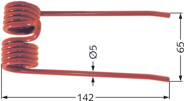 Pöttinger Pick-up Zinken 142 x 65 x 5 mm für Ladewagen LW 15, 16A, 17, 20, 25, 28, 30, 436.024