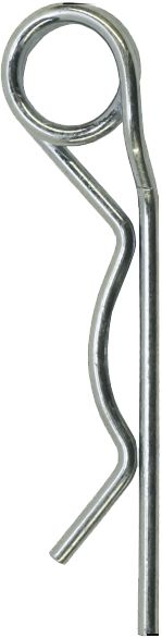 Federstecker 2 x 55 mm doppelt gebogen, verzinkt