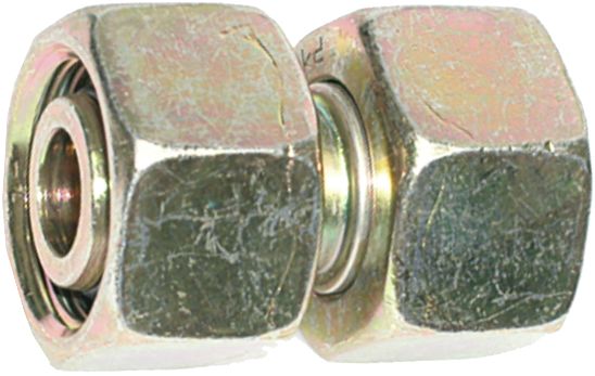 Doppelverbinder "GVO", leicht, gerade, RA L 12, M 18 x 1,5 AG