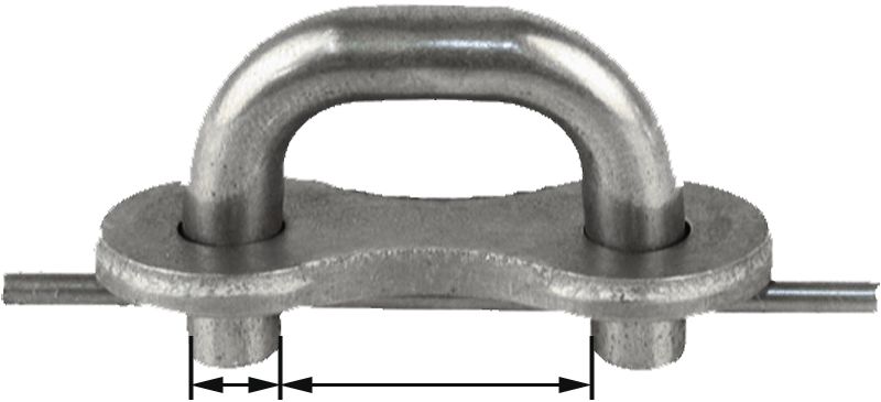 Kettenschloss 8 x 31 mm, DIN 32895, für Kratzbodenketten