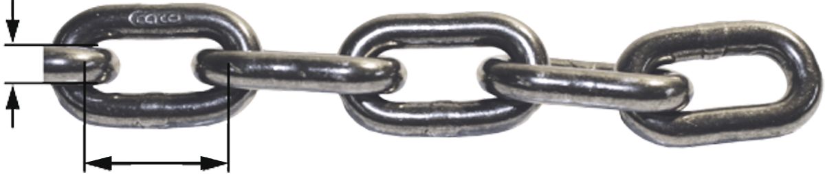 Kratzbodenkette DIN 32895 9 x 31 mm, 16,5 m