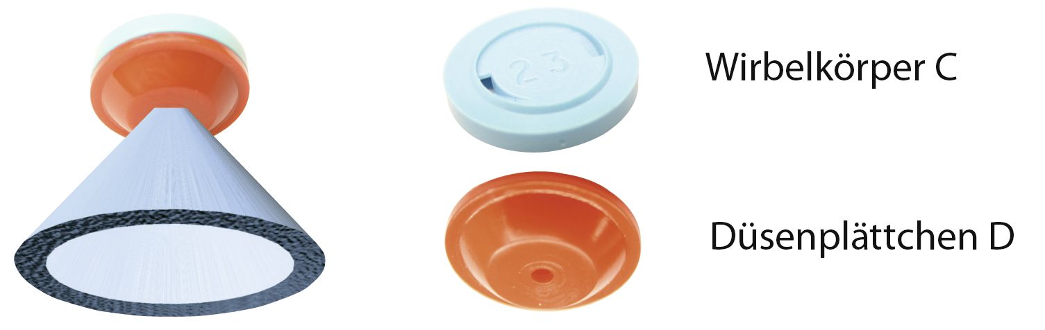 Agrotop Düsenplättchen Düsengröße D4 für "Hohlkegeldüse DC", 13157