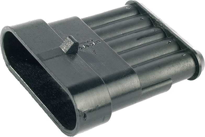 Herth + Buss Steckgehäuse "AMP Tyco Superseal", 5-polig, TE Connectivity, Flachstecker, 50 290 839