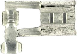 Herth + Buss Flachsteckhülse 6,3 x 0,8 mm, Kabel 0,5 – 1 mm², gewinkelt mit Rastpunkten, verzinnt, 50 251 269