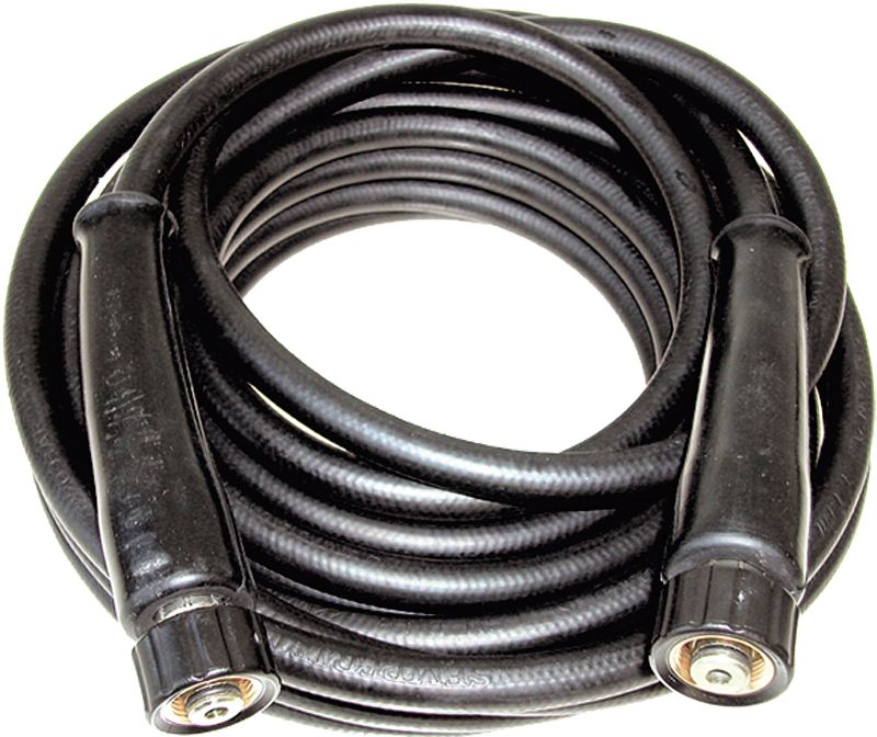 Hochdruckschlauch "1 SN", NW 8 mm, 15 m, beidseitig DKOL M 22 x 1,5, schwarz, für Kärcher, Platz, Weidner und Weinreich