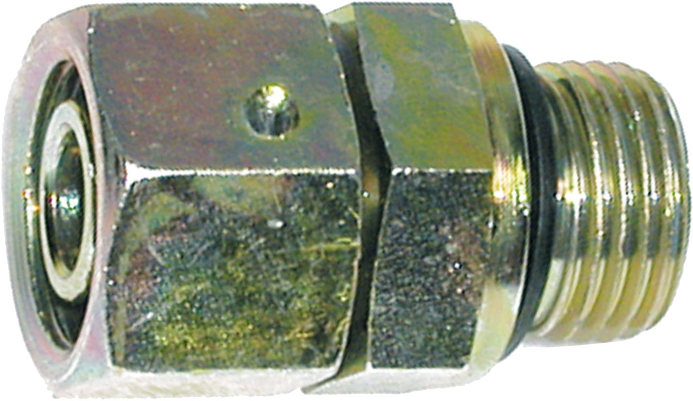 Einschraubverschraubung "EGE-DKO-LR", leicht, R 1/4", RA 08, gerade, weichdichtend