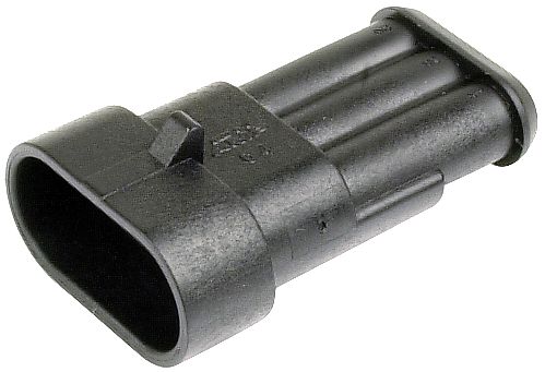 Herth + Buss Steckgehäuse "AMP Tyco Superseal", 3-polig, TE Connectivity, Flachstecker, 50 290 837