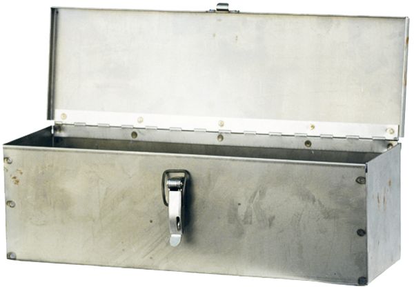 Werkzeugkasten 420 x 130 x 130 mm, Stahlblech blank
