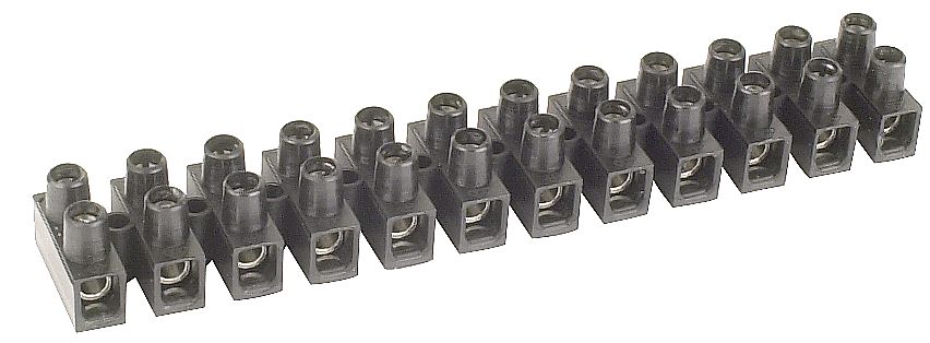 Herth + Buss Lüsterklemme 12-polig, Querschnitt Kabel 2,5 mm², Schraubkontakt, schwarz, 50 291 021