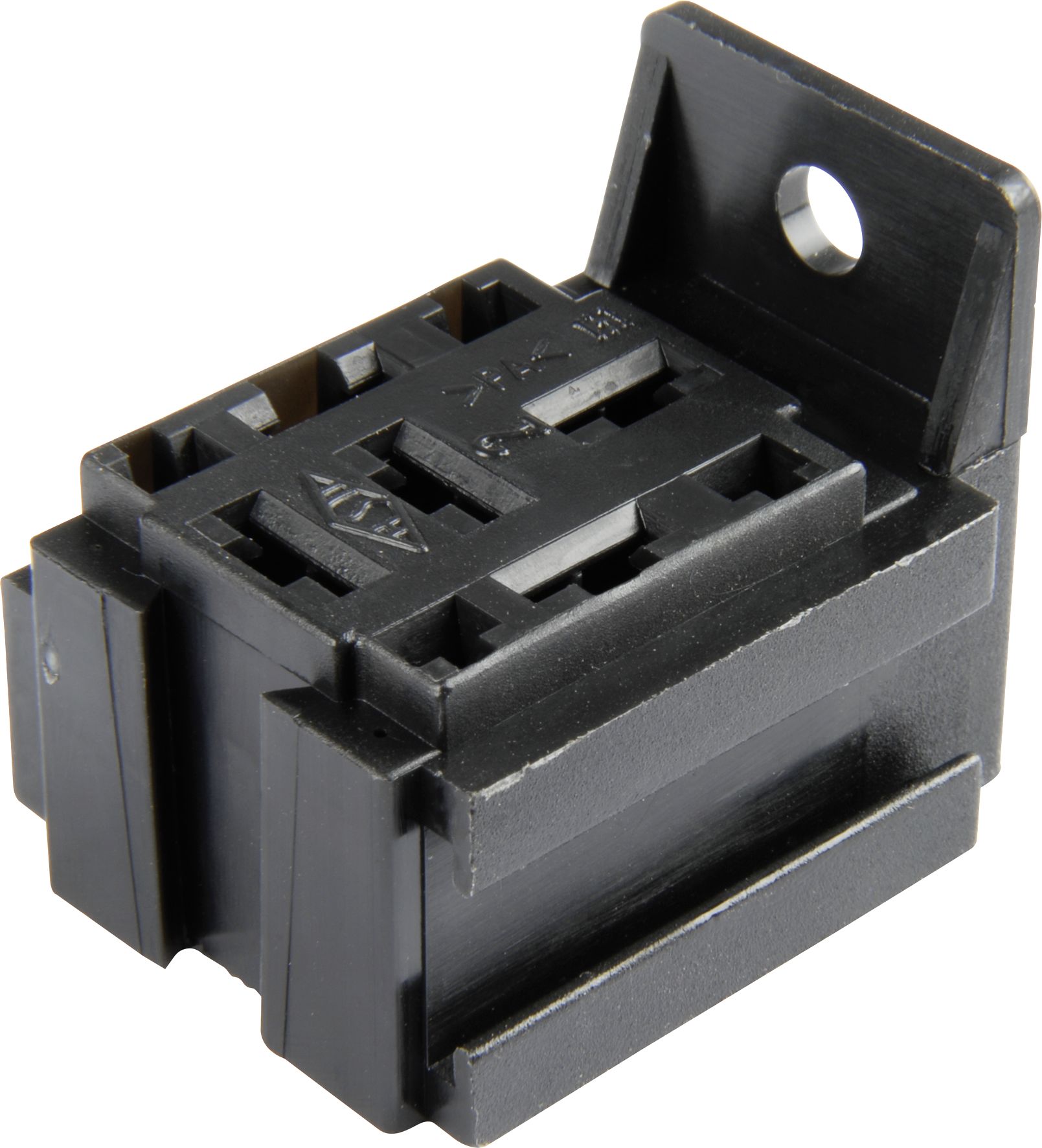 Herth + Buss Relaissockel 9-polig mit Halter, Version B, 5 x Flachsteckanschluss 6,3 mm; 4 x Flachsteckanschluss 2,8 mm, 50 290 268