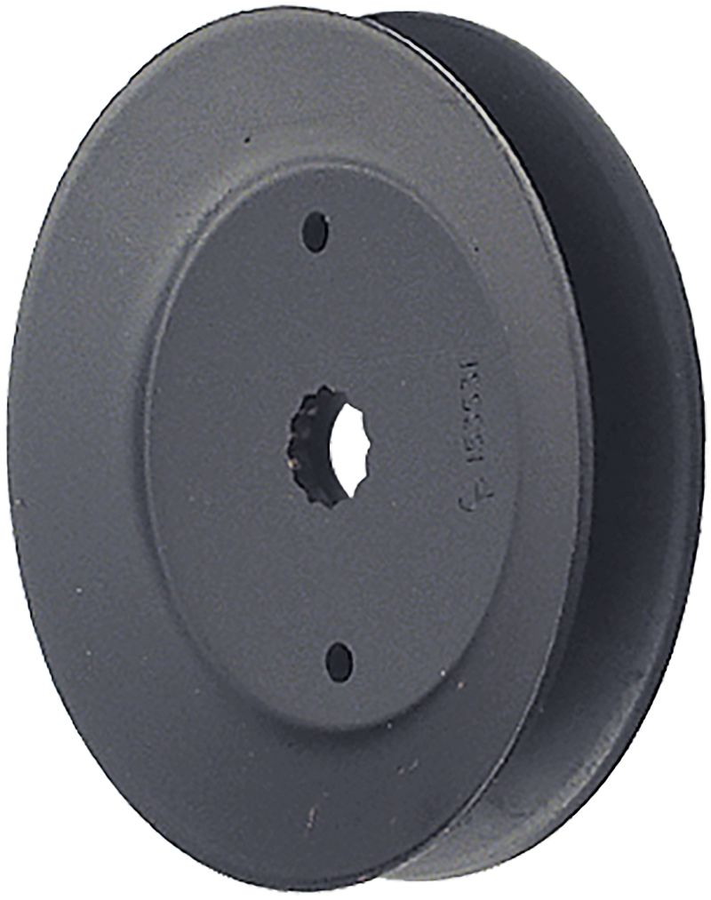 Keilriemenscheibe 117,5 x 16 mm, Höhe 22,3 mm, Stahl, für Rasentraktor Ayp, Husqvarna 42" Mähwerk