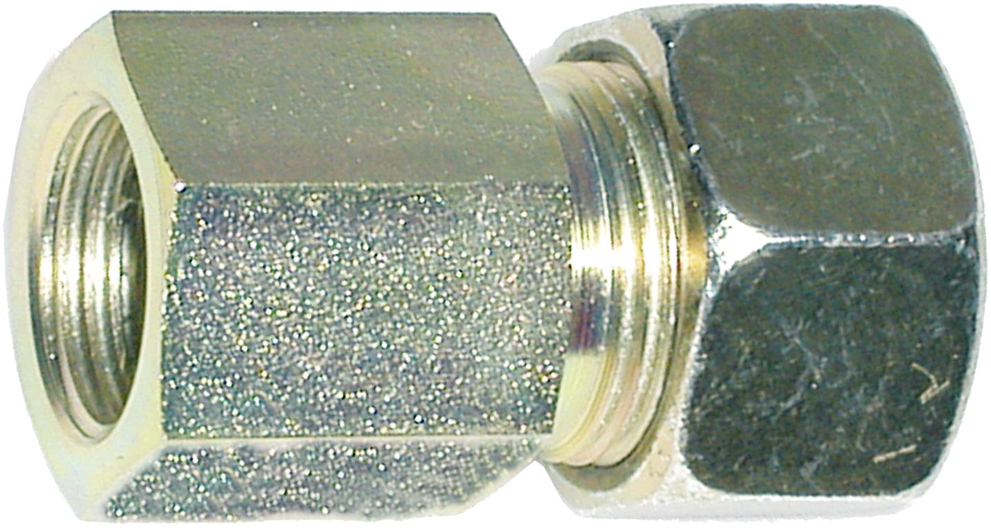 Aufschraubverschraubung "GAI-LR", leicht, G 3/8"-19 IG BSPP, RA 08, gerade