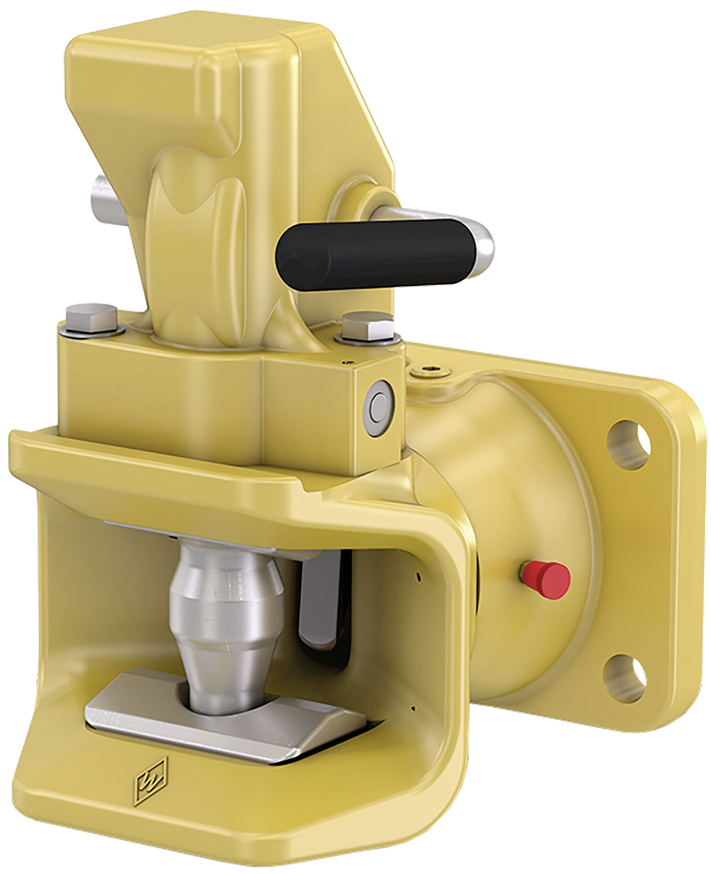 Walterscheid Zugmaul "KU2000NA5-45" automatisch mit Flansch, Lochbild B x H 140 x 80 mm, Bohrung 21 mm, Ø Bolzen 32 mm, schwarz, 8004732