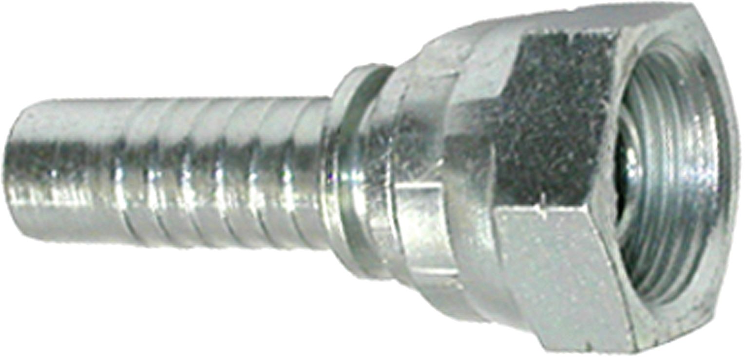 Dichtkegelnippel "DKM" gerade, leicht, NW DN 20 - 3/4", M 26 x 1,5 IG, gerade, Aussenkung 60°, gecrimte Überwurfmutter