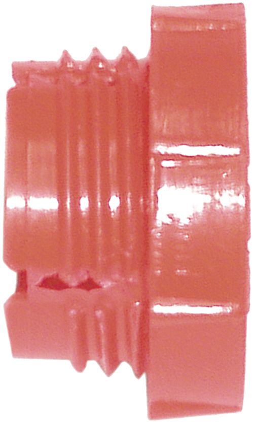 Gewindeschutzkappe G 1/8"-28 AG für R 1/8" IG , geschraubt, LDPE (Low Density Polyethylen), rot