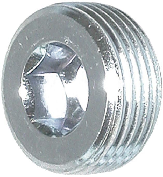 Verschlussschraube M 24 x 1,5, 12 mm, DIN 906, metrisch, kegelig, Innensechskant, Einschraubzapfen Form C (DIN 3852)