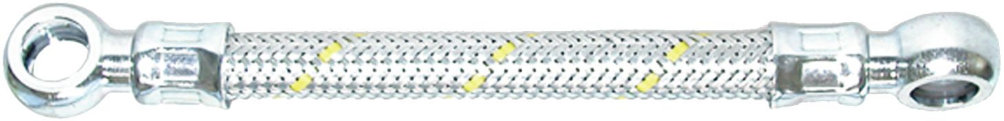 Kraftstoffleitung "1202", NW 8, 450 mm, Schlauch mit Stahldrahtgeflecht, beidseitig mit Ringnippel, 90° verdreht