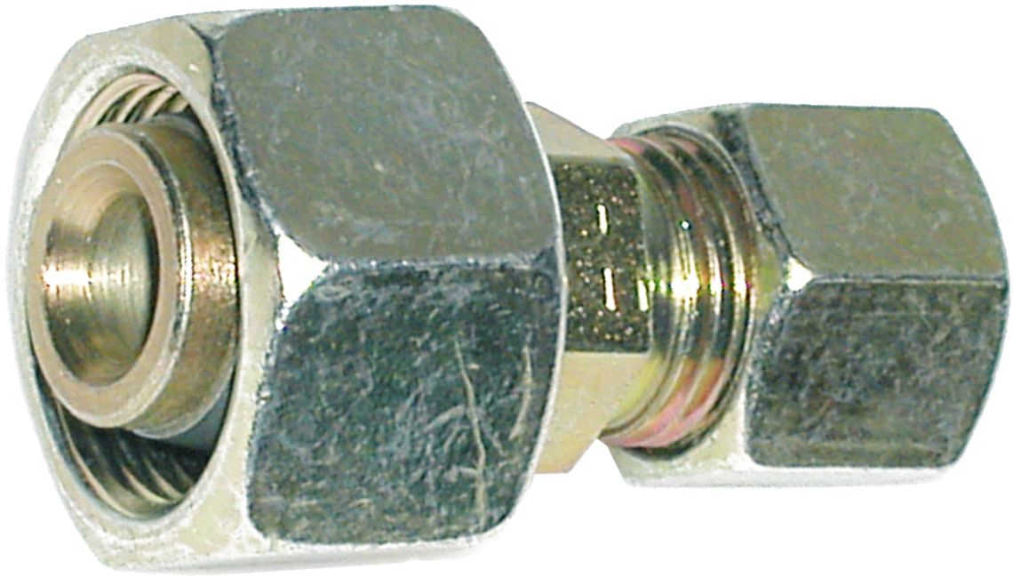 Reduzierverschraubung "KOR-S/L", schwer/leicht, gerade, vormontiert, Stutzen S 25, RA L 22, M 36 x 2 IG; M 30 x 2 AG