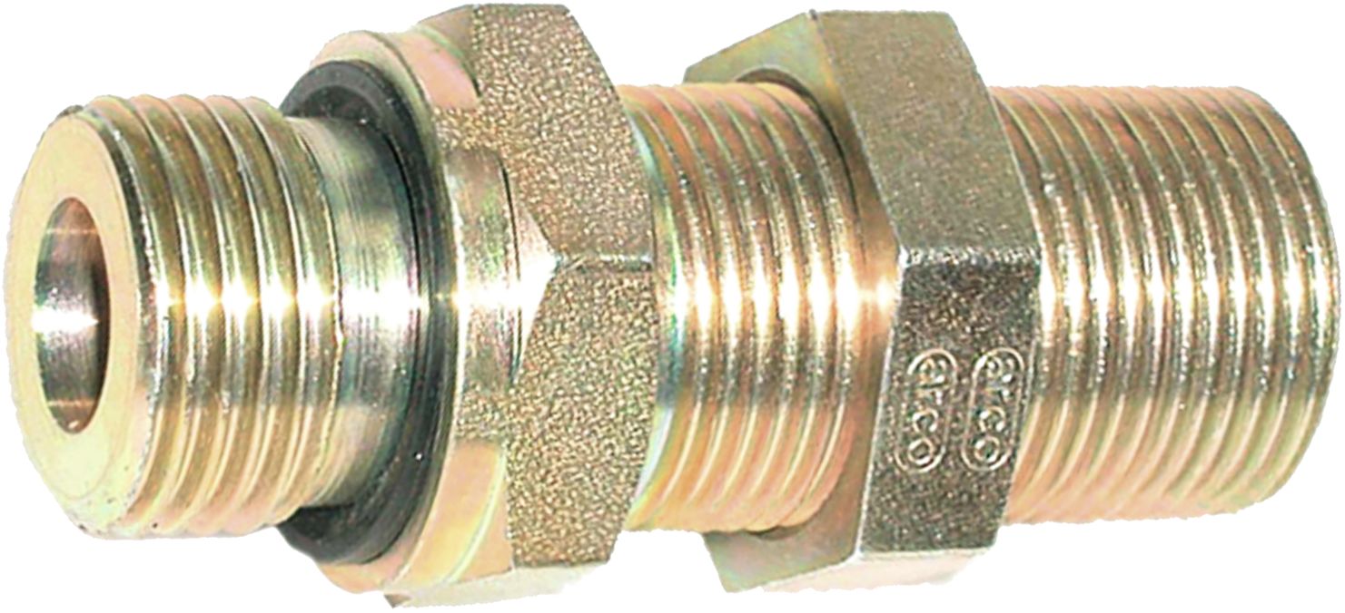 Einschraubstutzen leicht, mit Weichdichtung, M 16 x 1,5 AG/R 1/4" AG BSP, RA L 10