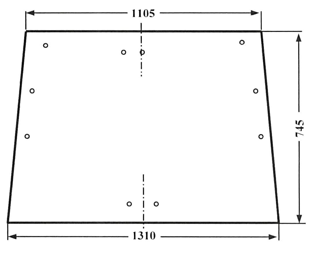 Frontscheibe klar, ausstellbar, für Traktor Case IH, Deutz-Fahr, Ford, Steyr – Fritzmeier