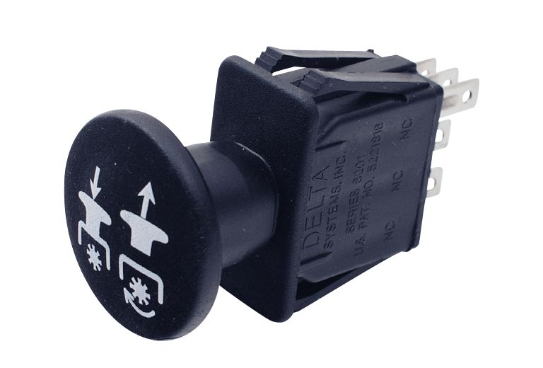 Schalter 8 x Flachsteckanschluss für Messerkupplung Aufsitzmäher