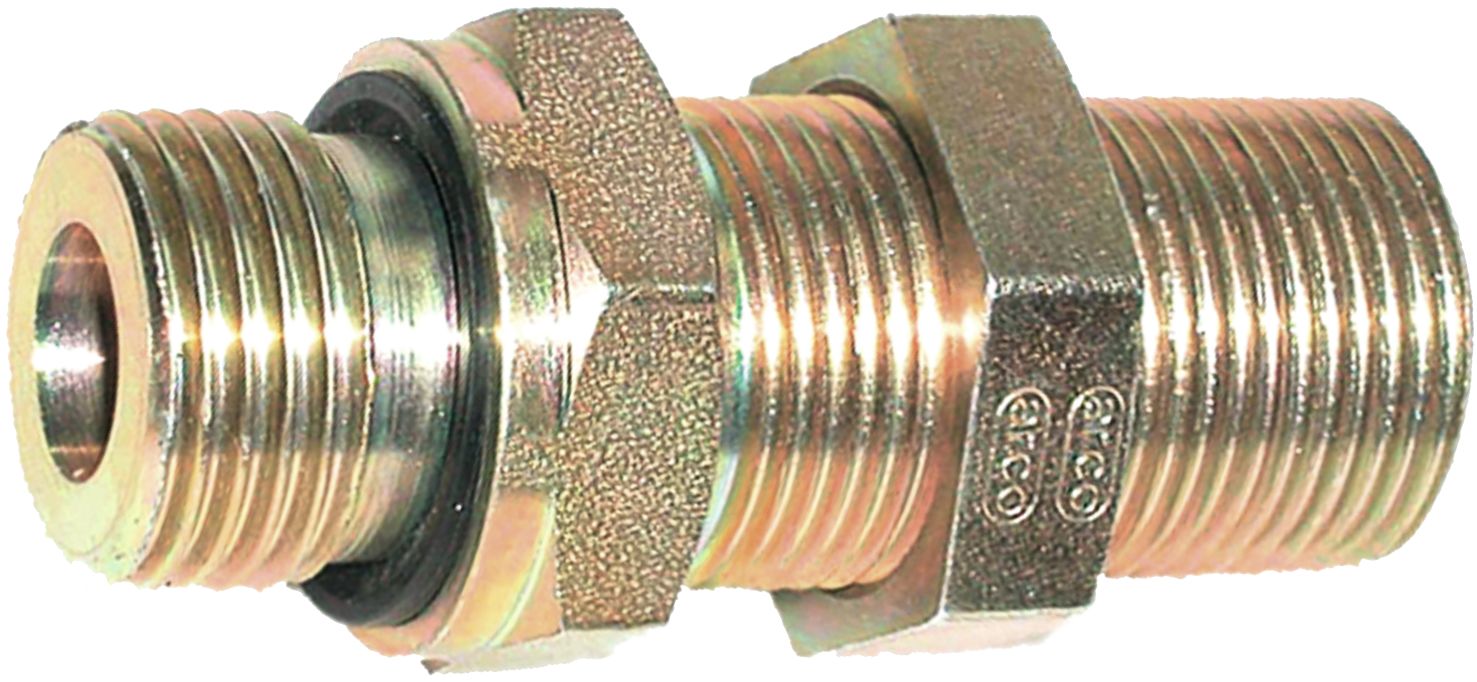 Einschraubstutzen schwer, mit Weichdichtung, M 36 x 2 AG; G 1"-11 AG BSPP, RA S 25