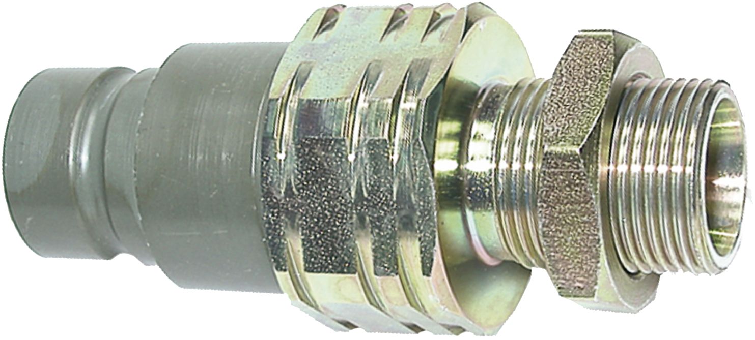 Hydraulikstecker "FF" flachdichtend, leicht, BG 04, M 30 x 2 AG, RA L 22