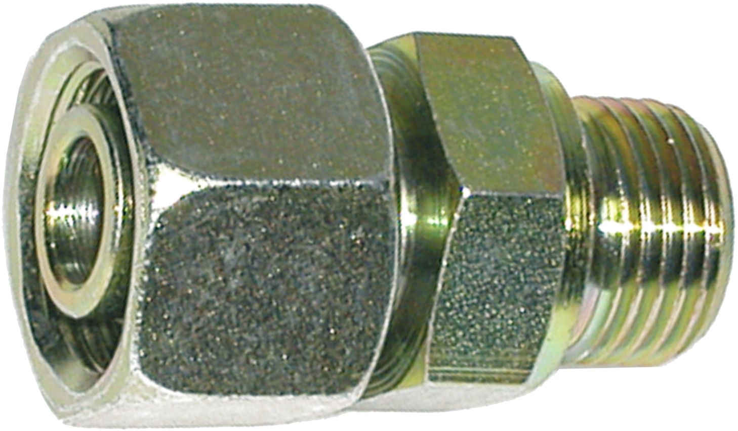 Einschraubverschraubung "EVGE-SR", schwer, R 3/8", RA 10, gerade, weichdichtend