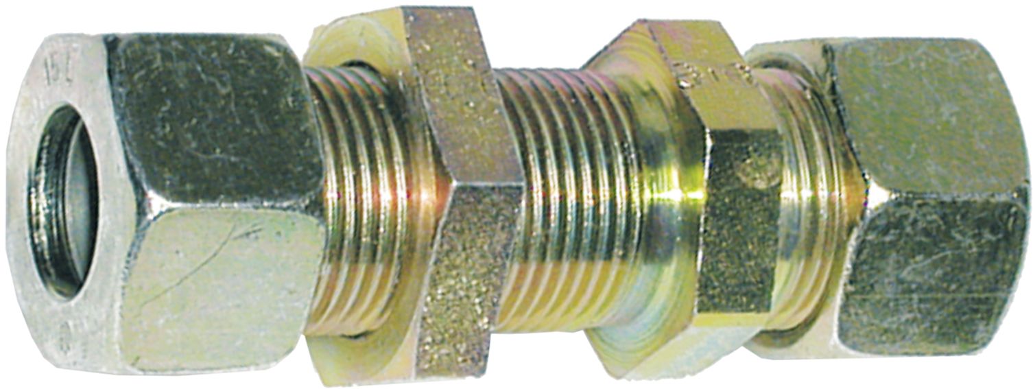 Schottverschraubung "SV-S", gerade, schwer, RA 08, M 16 x 1,5 AG