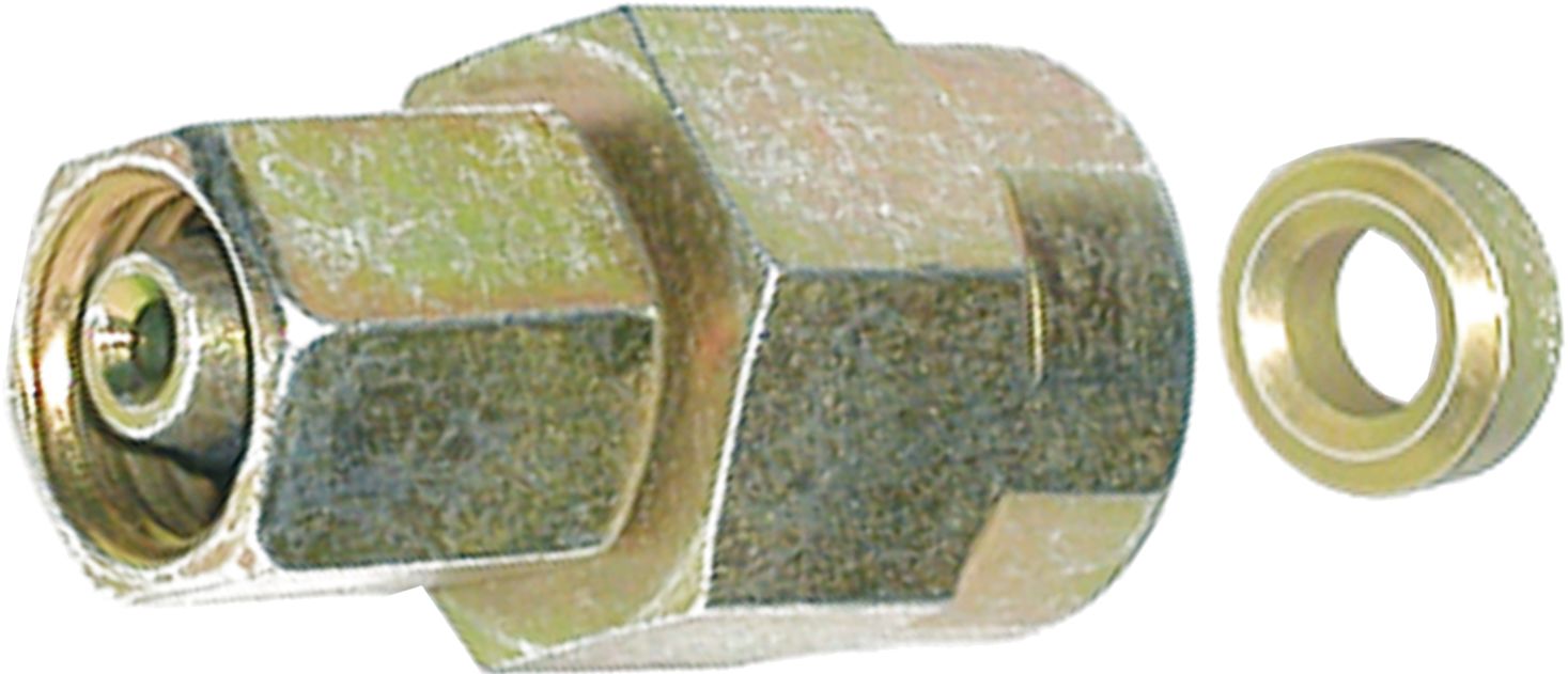 Manometerverschraubung "MAVE-DKO-SR" M 18 x 1,5 IG (Stutzen); G 1/4"-19 IG BSPP, RA 12, schwer, vormontiert, Dichtkegel mit O-Ring