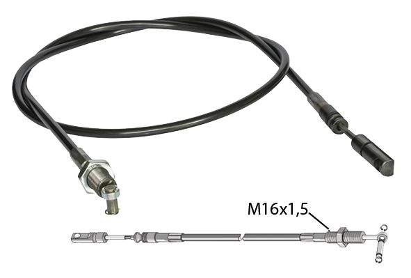 Industriehof Bowdenzug 1.800 mm, für Frontlader Einhebel-Steuergerät Baas-Trima, 18100-722